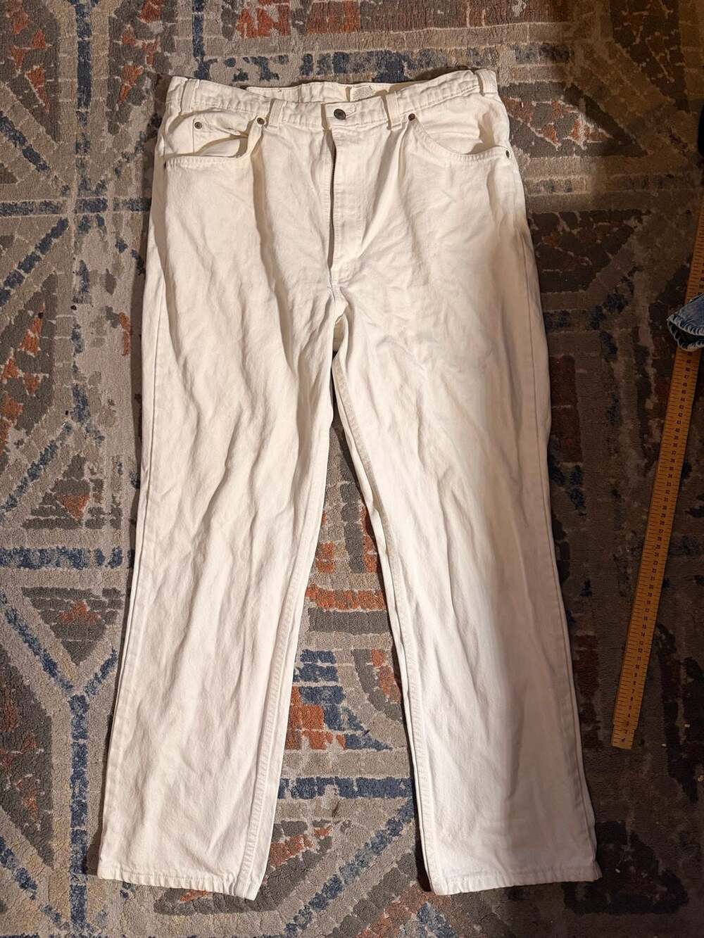 Levi's 550 Jeans Size 34x30White Denim